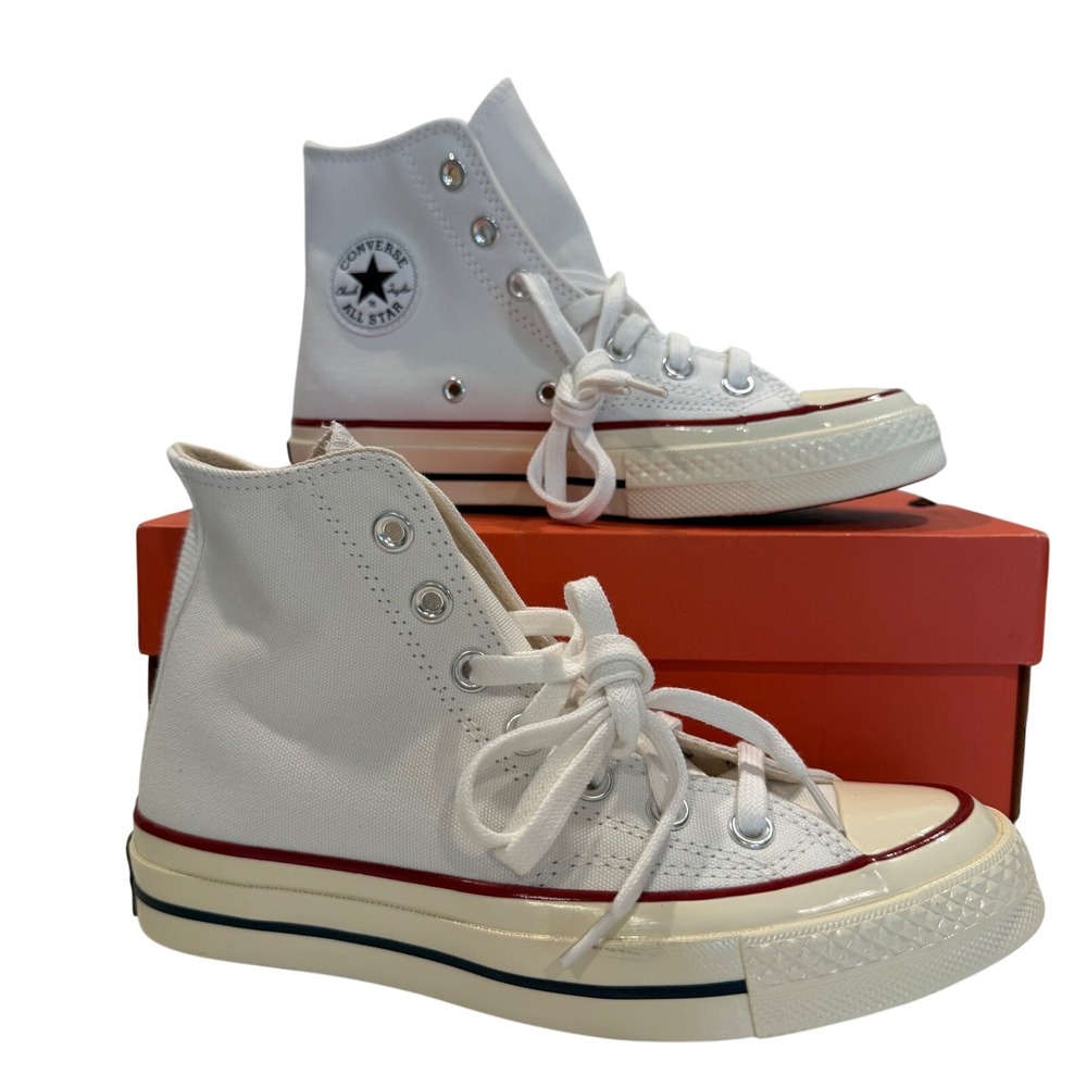 NEW Converse Chuck 70 Hi High Top White Garnet Egret‎ Sneaker Mens 3.5 Women 5.5